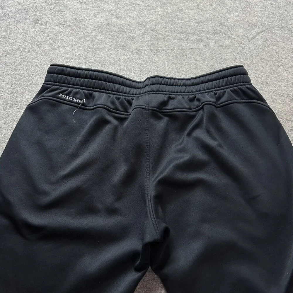 Under Armour Sweatpants Men 2XL XXL Black Relaxed ColdGear Insulated Water Repel_10